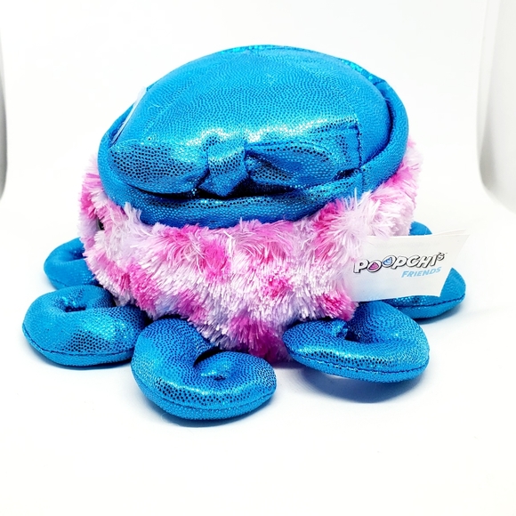 Poopchi's Friends Octo The Octopus Plush Brand New Poopchis Grin Studios - Picture 3 of 10